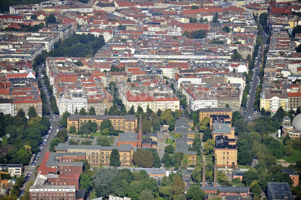 Luftbild Berlin - Stadtansicht über Berliner Bezirk Prenzlauer Berg