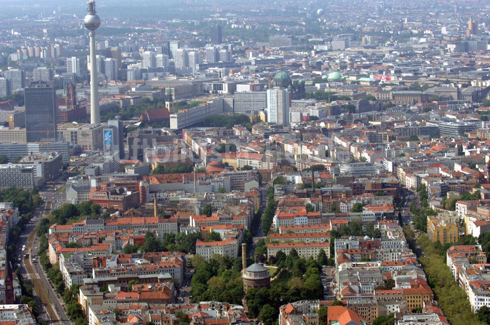 Berlin aus der Vogelperspektive: Stadtansicht über Prenzlauer Berg