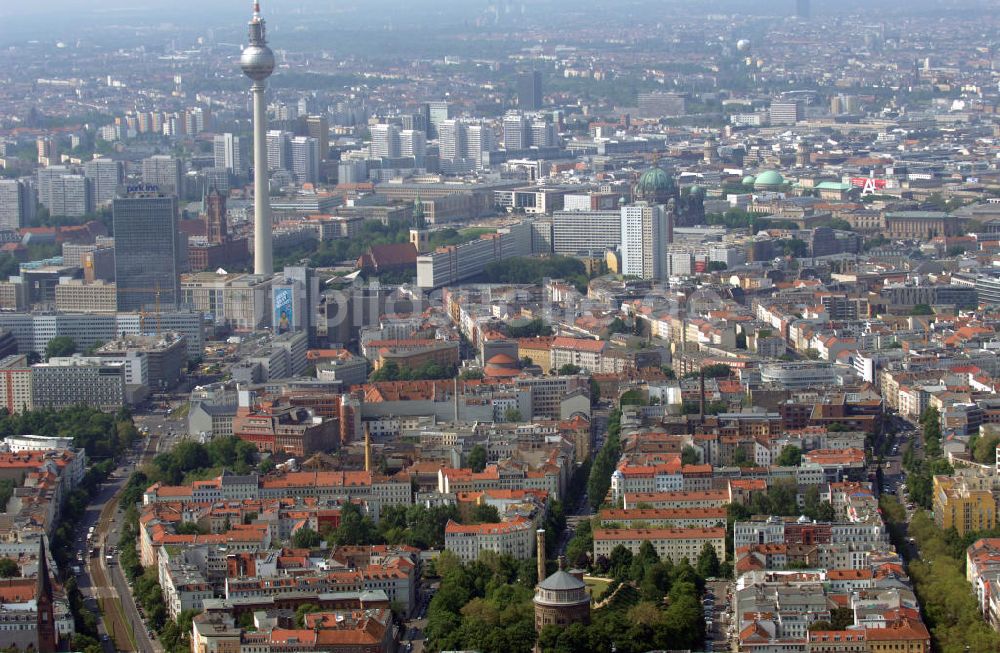 Luftbild Berlin - Stadtansicht über Prenzlauer Berg