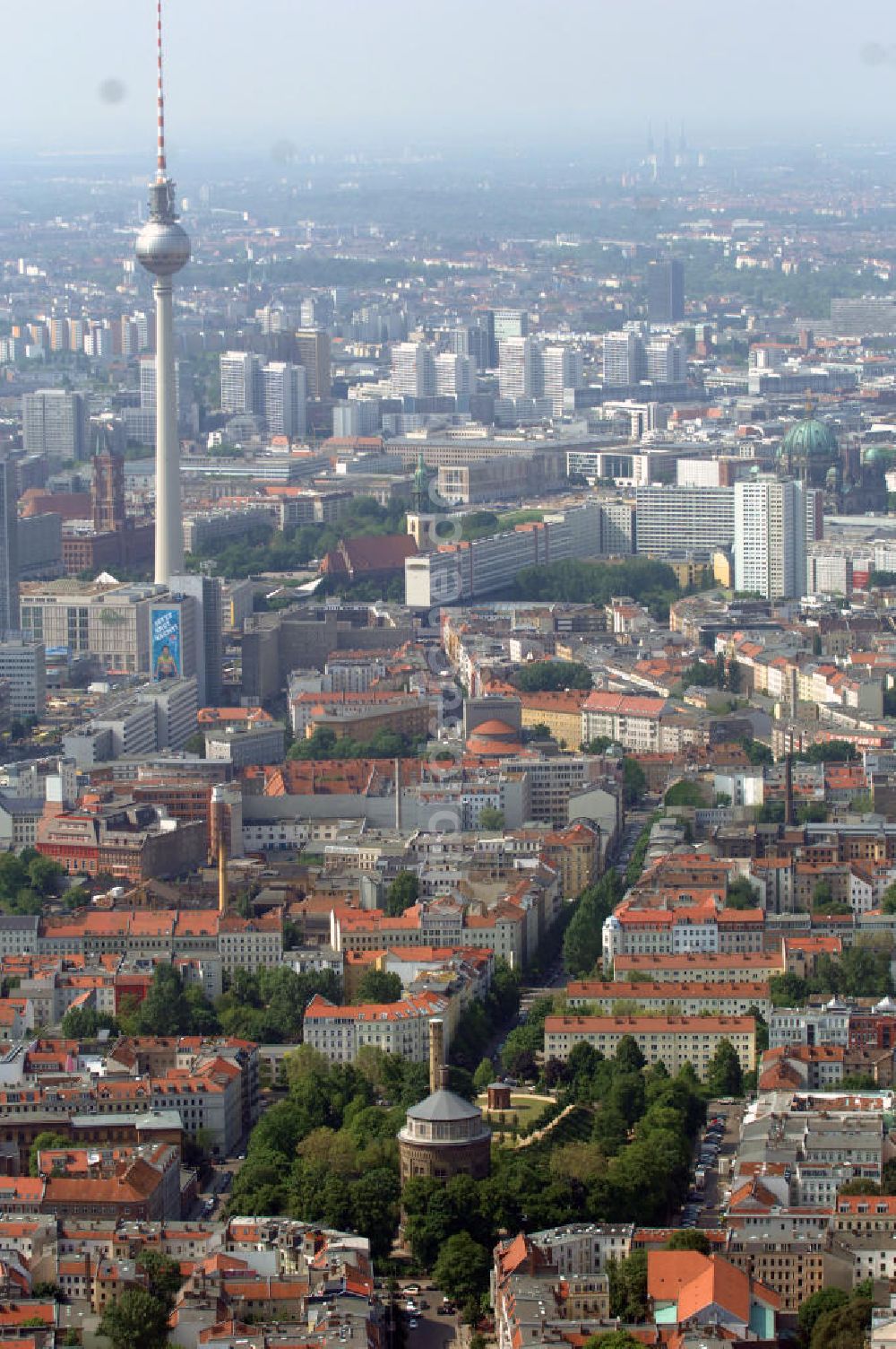 Luftaufnahme Berlin - Stadtansicht über Prenzlauer Berg