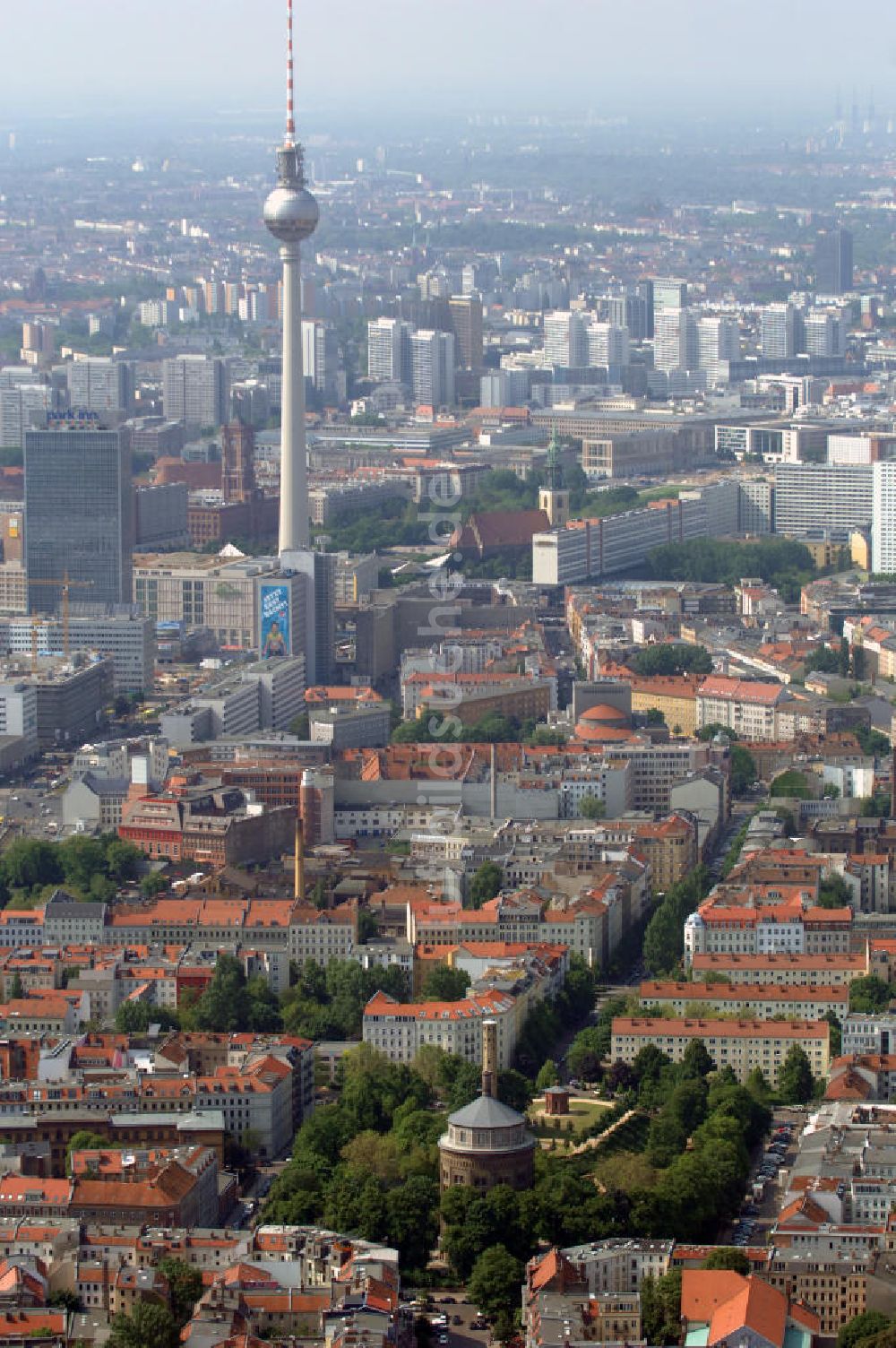 Luftbild Berlin - Stadtansicht über Prenzlauer Berg