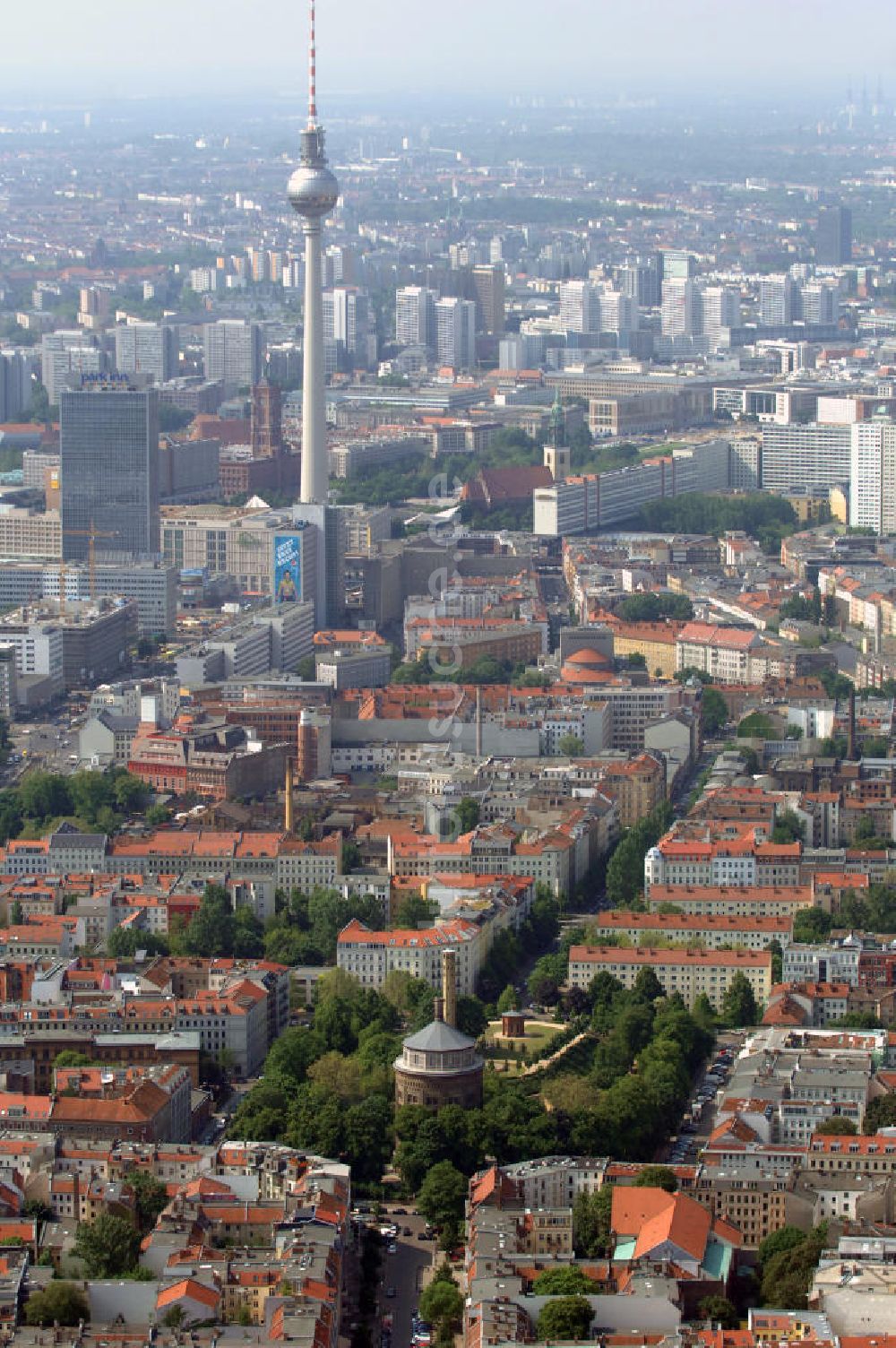 Luftaufnahme Berlin - Stadtansicht über Prenzlauer Berg