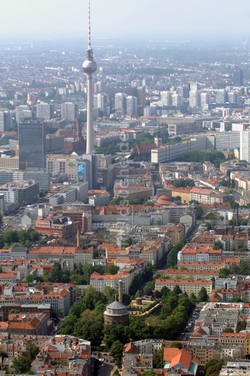 Berlin von oben - Stadtansicht über Prenzlauer Berg