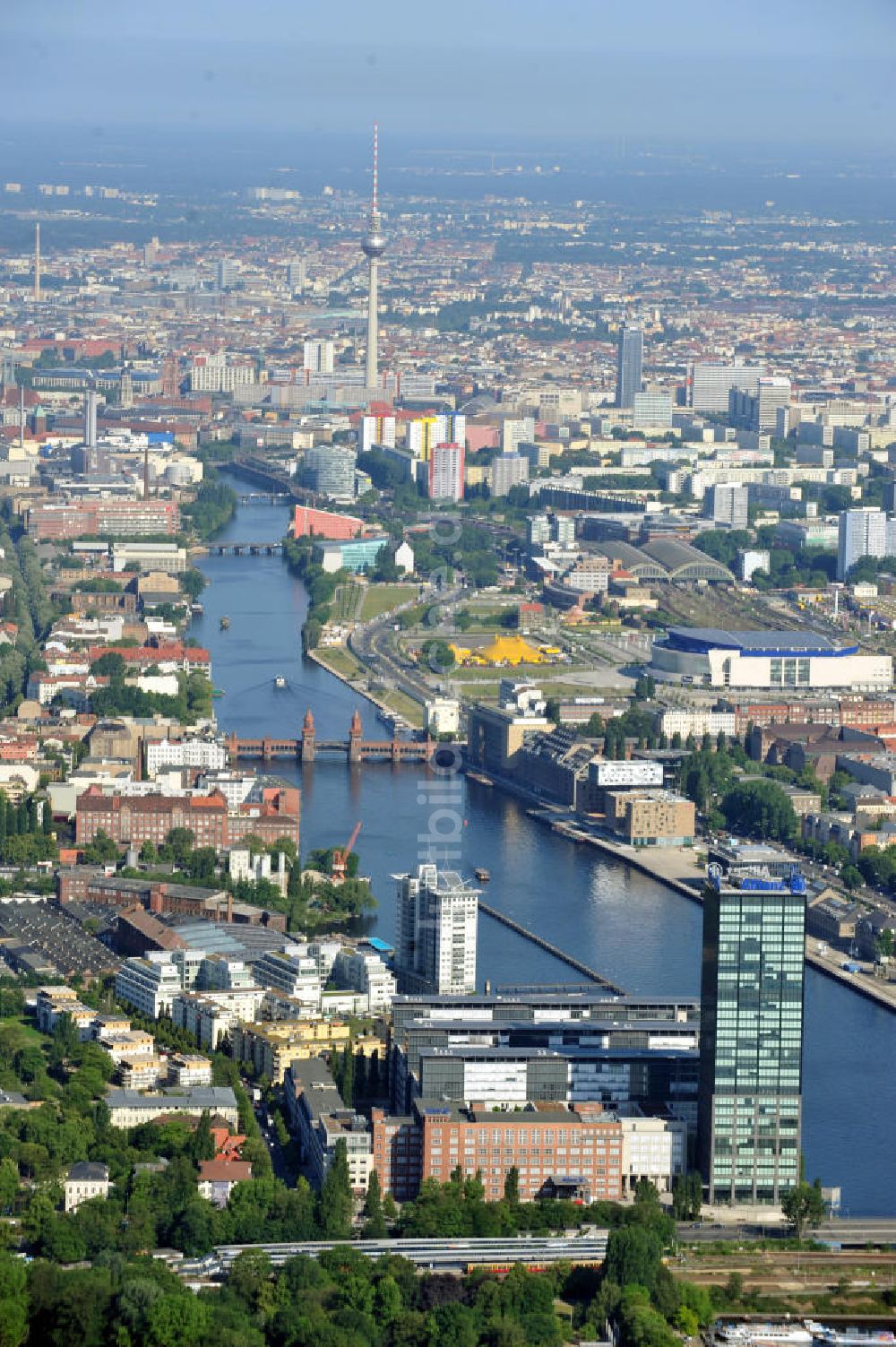 Luftbild Berlin Treptow - Stadtansicht Berlin