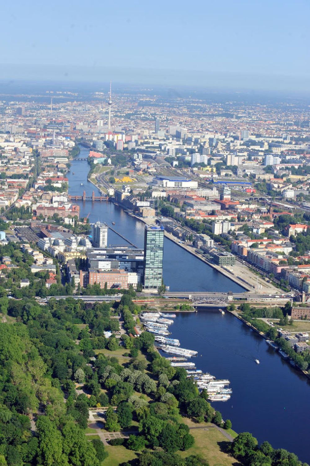 Luftbild Berlin Treptow - Stadtansicht Berlin