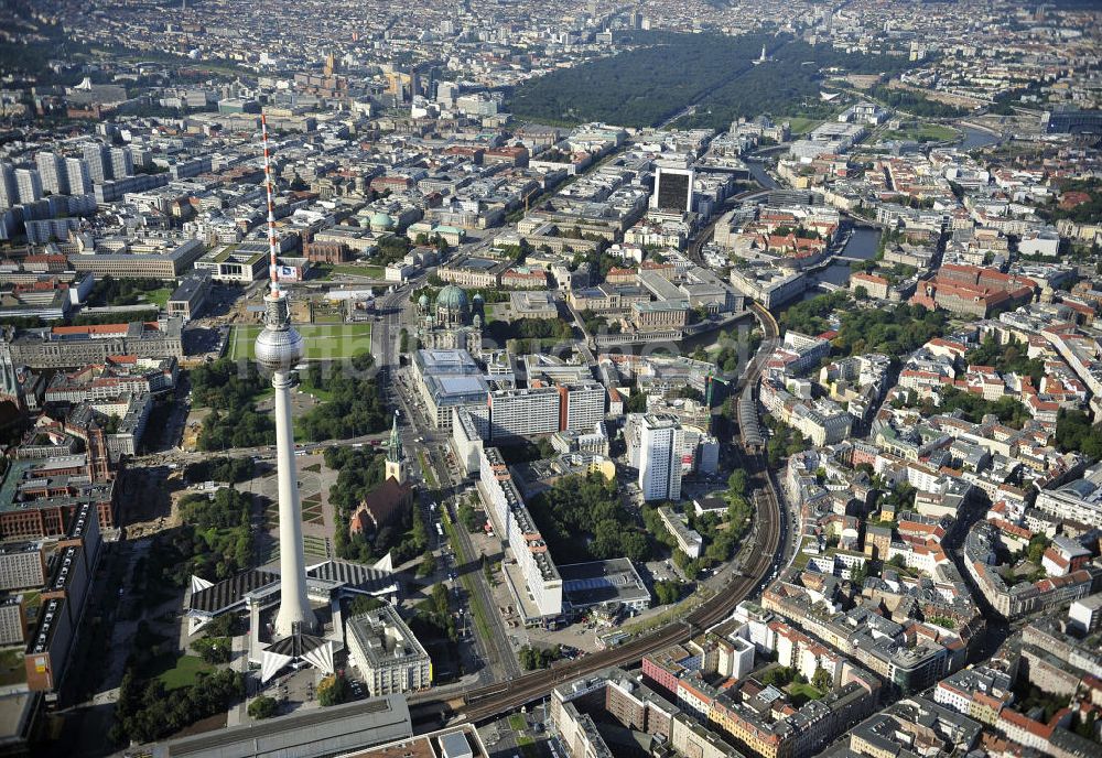 Luftaufnahme Berlin - Stadtansicht Berlin - Mitte