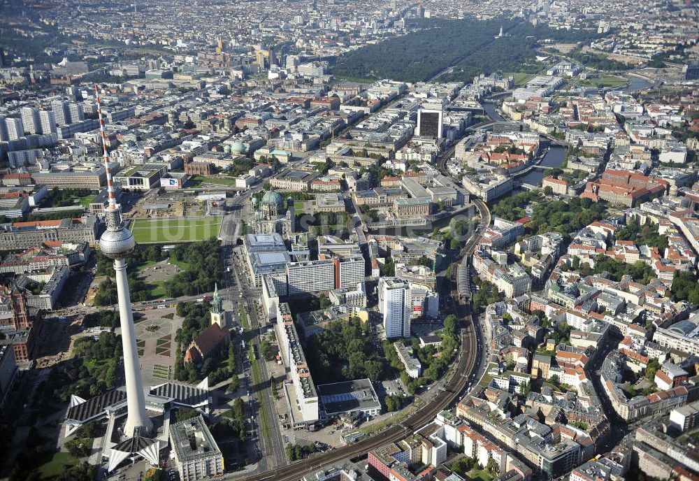 Berlin von oben - Stadtansicht Berlin - Mitte