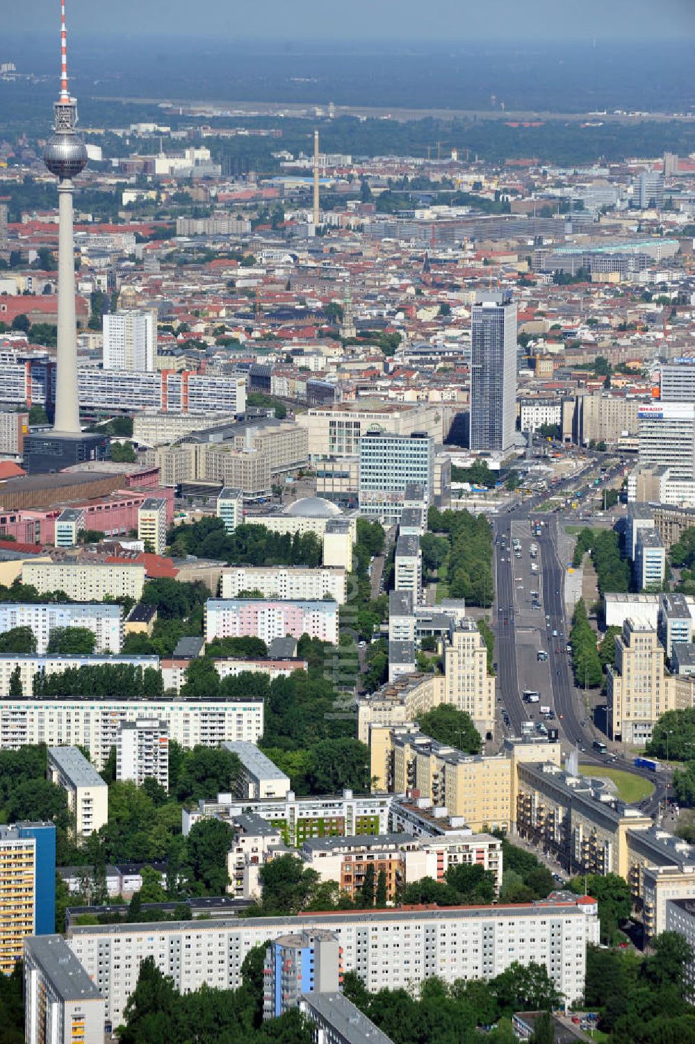 Berlin Mitte aus der Vogelperspektive: Stadtansicht Berlin-Mitte