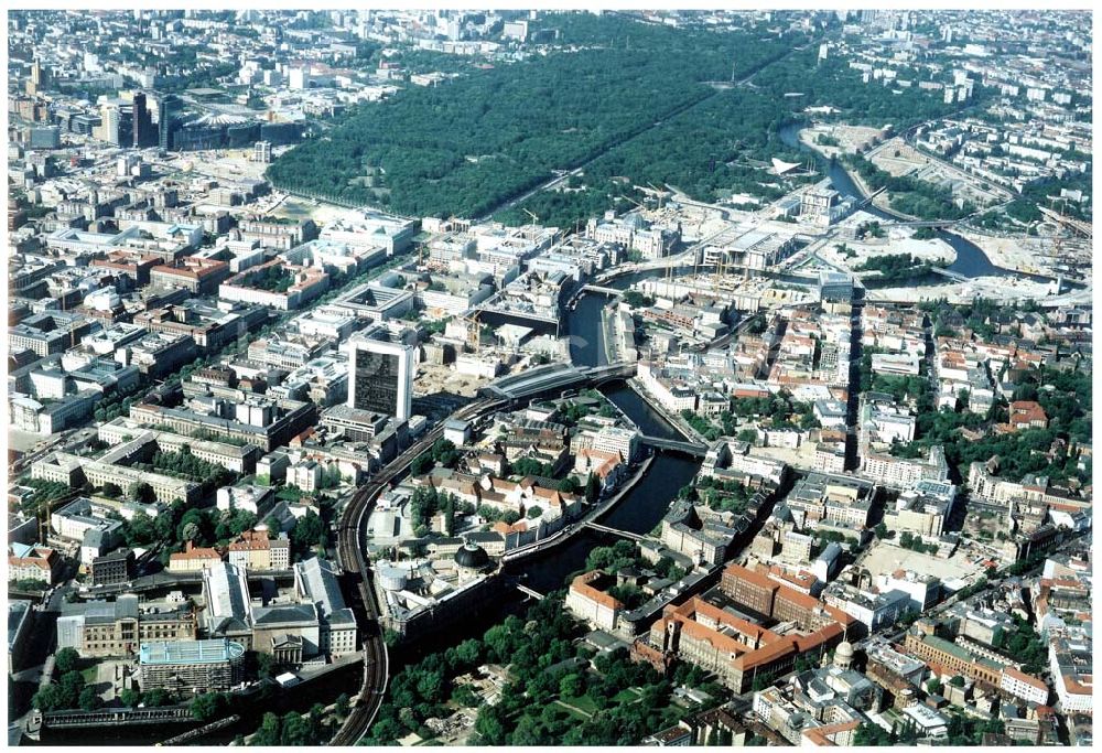 Berlin aus der Vogelperspektive: Stadtansicht von Berlin - Mitte mit der Museumsinsel