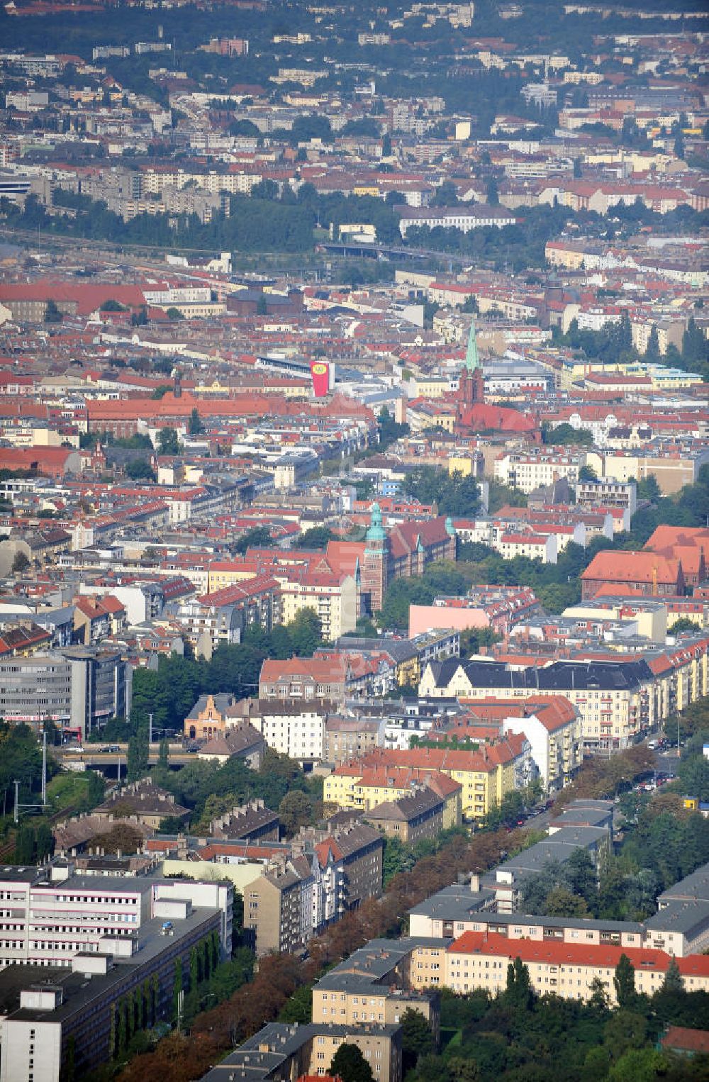 Berlin von oben - Stadtansicht auf Berlin-Prenzlauer Berg