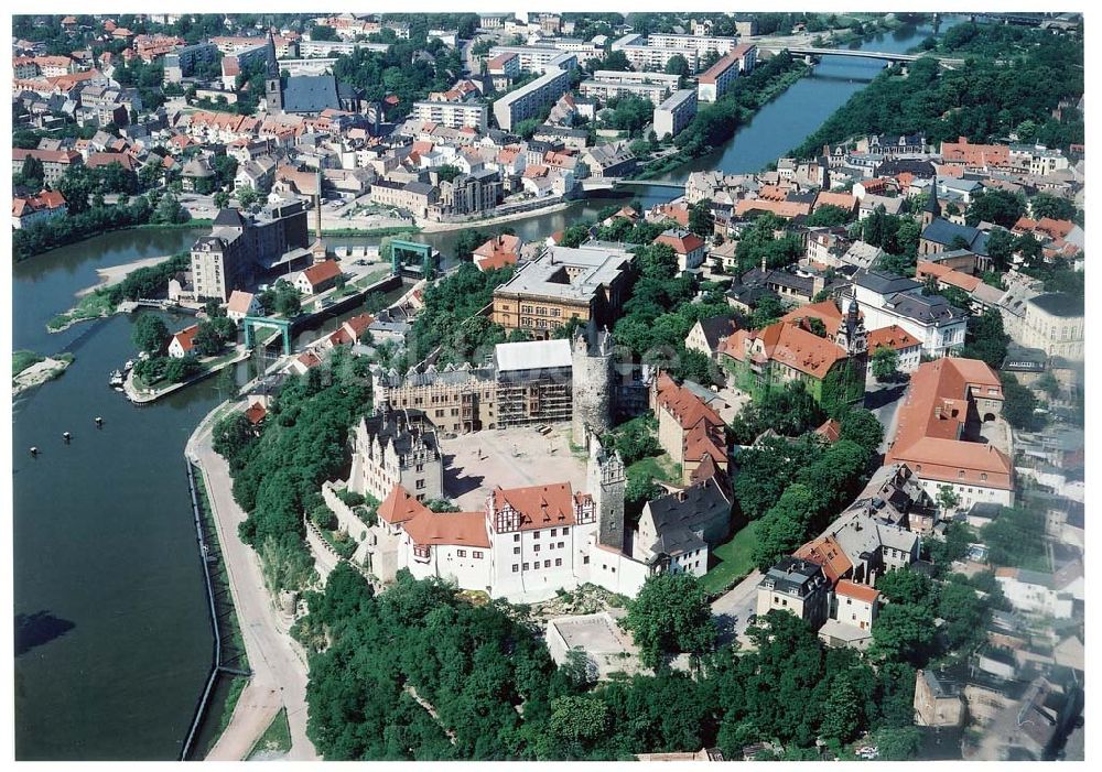 Luftaufnahme Bernburg - Stadtansicht von Bernburg.