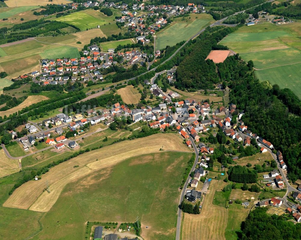 Luftbild Berschweiler bei Baumholder - Stadtansicht von Berschweiler bei Baumholder im Bundesland Rheinland-Pfalz