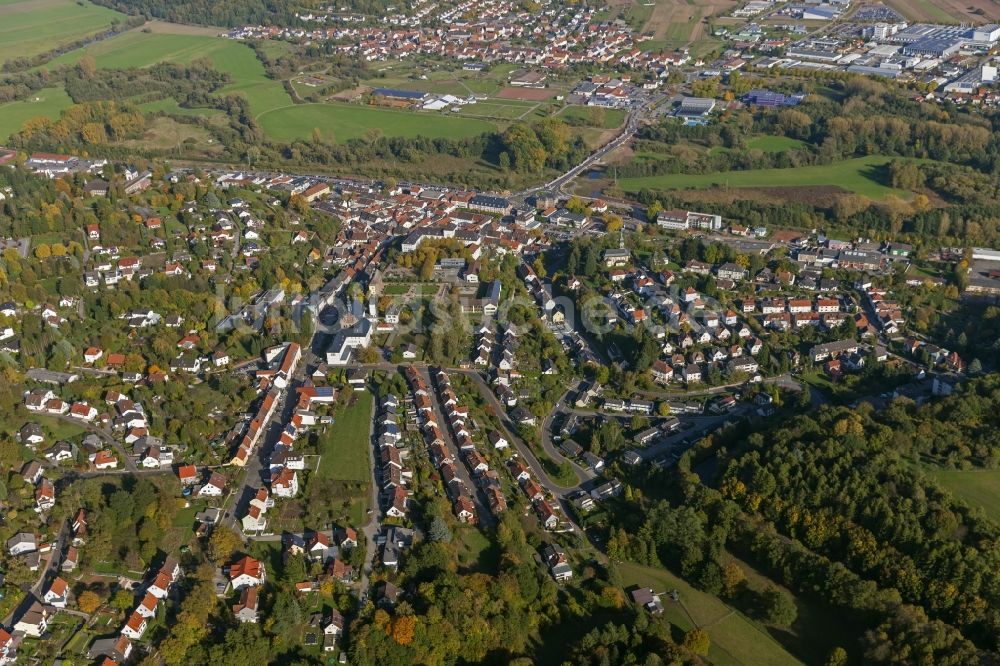 Blieskastel aus der Vogelperspektive: Stadtansicht von Blieskastel im Mandelbachtal im Saarland