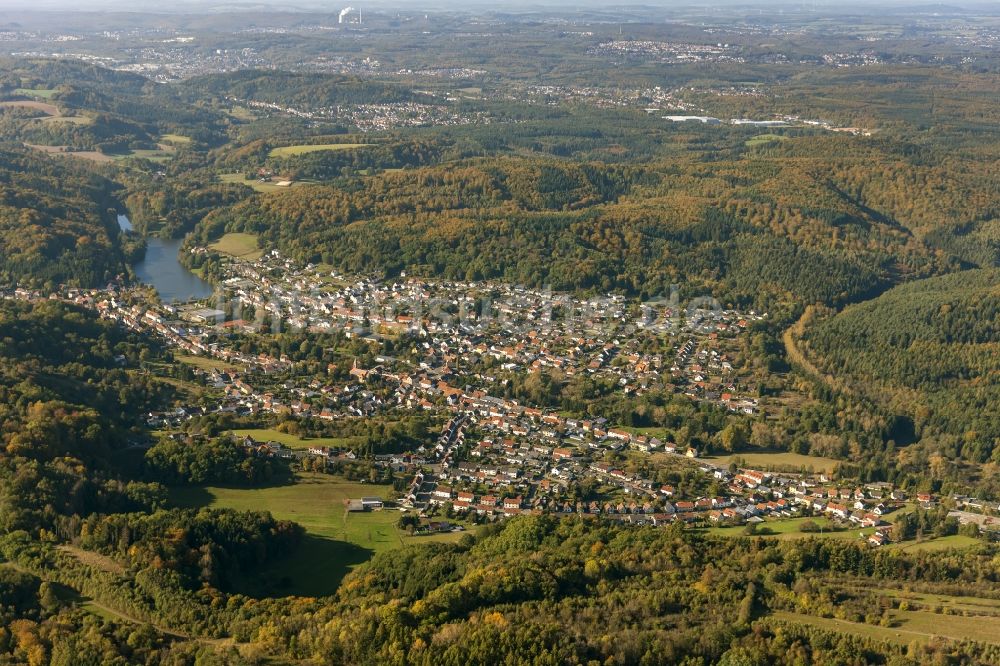 Luftaufnahme Blieskastel - Stadtansicht von Blieskastel im Mandelbachtal im Saarland