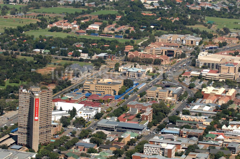 Luftbild BLOEMFONTEIN - Stadtansicht von Bloemfontein in Südafrika