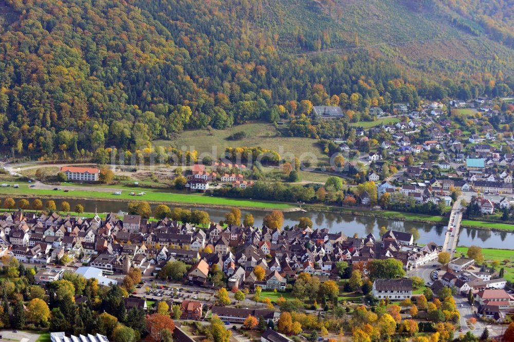 Luftaufnahme Bodenwerder - Stadtansicht von Bodenwerder im Bundesland Niedersachsen