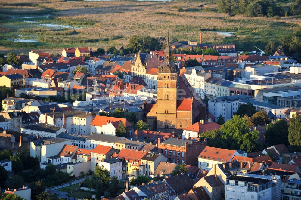 Brandenburg aus der Vogelperspektive: Stadtansicht Brandenburg an der Havel