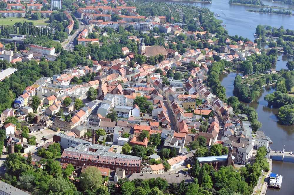 Luftbild Brandenburg - Stadtansicht Brandenburg an der Havel