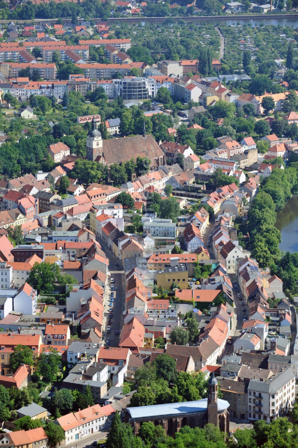 Luftaufnahme Brandenburg - Stadtansicht Brandenburg an der Havel