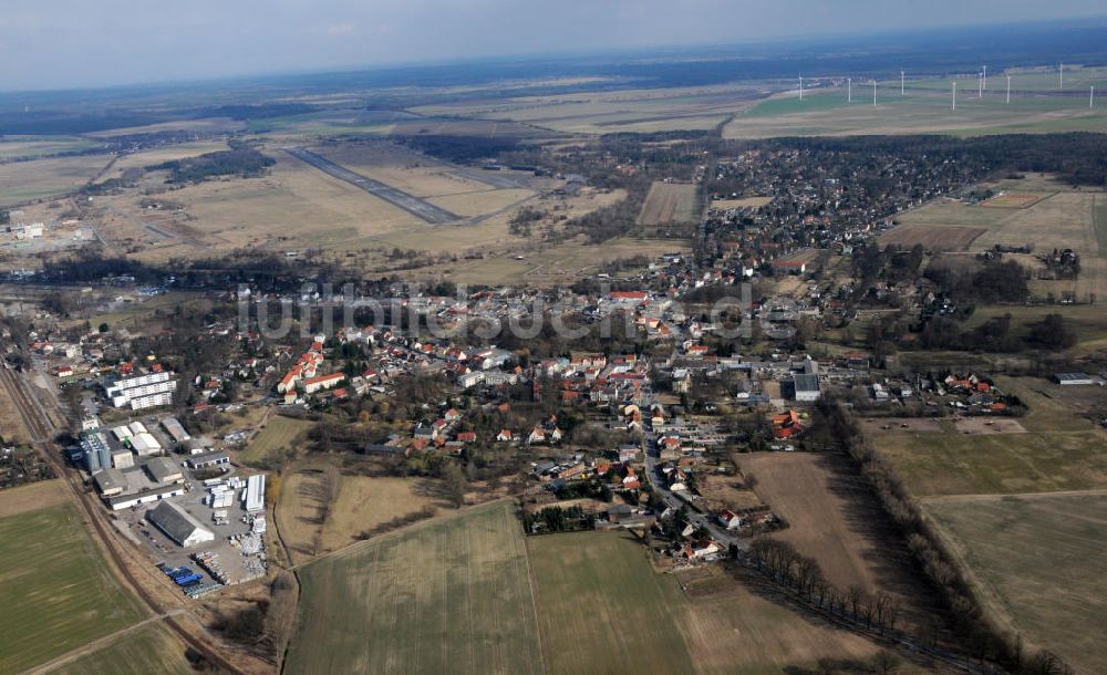 Werneuchen von oben - Stadtansicht vom brandenburgischen Werneuchen aus südwestlicher Richtung