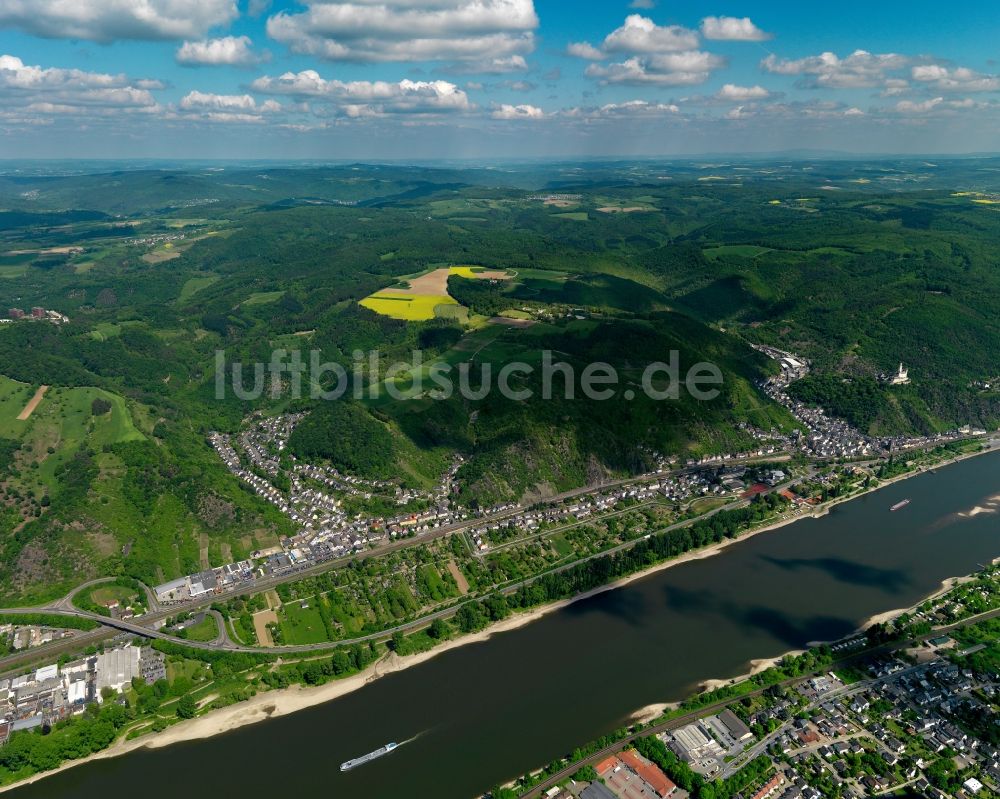 Luftbild Braubach - Stadtansicht von Braubach im Bundesland Rheinland-Pfalz