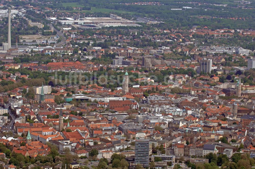 Luftaufnahme Braunschweig - Stadtansicht Braunschweig