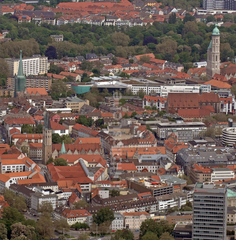 Braunschweig aus der Vogelperspektive: Stadtansicht Braunschweig