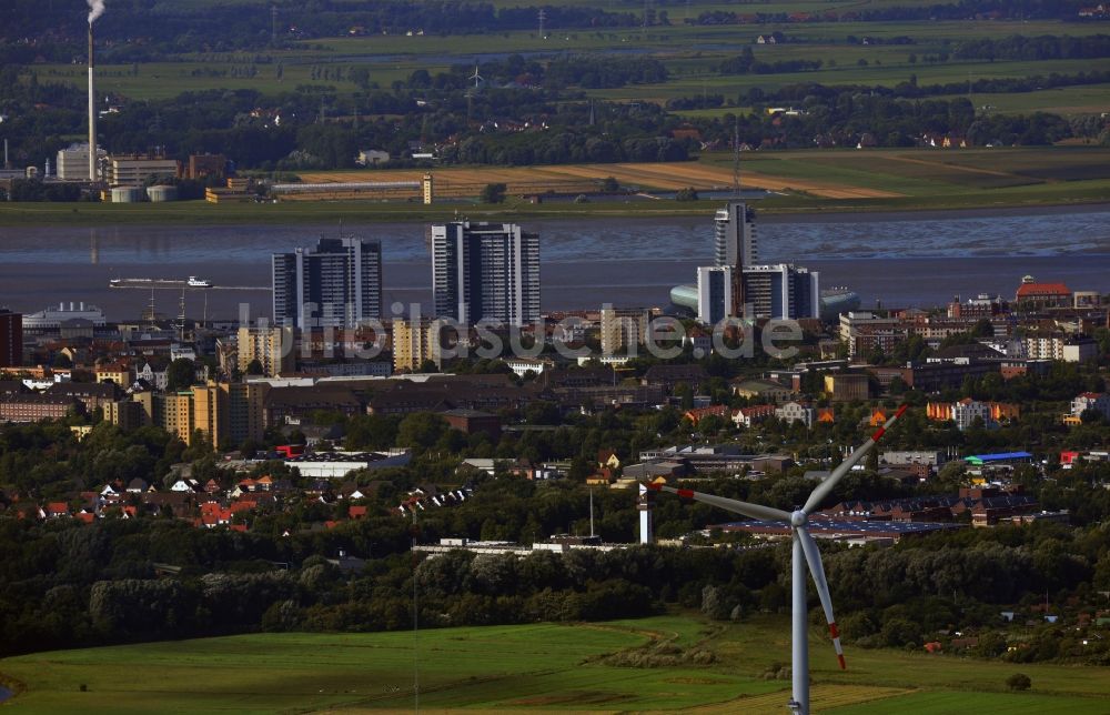 Bremerhaven aus der Vogelperspektive: Stadtansicht von Bremerhaven im Bundesland Niedersachsen