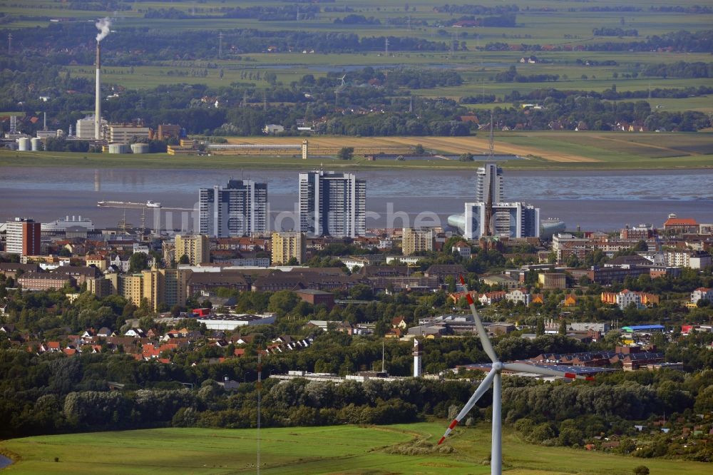 Bremerhaven von oben - Stadtansicht von Bremerhaven im Bundesland Niedersachsen