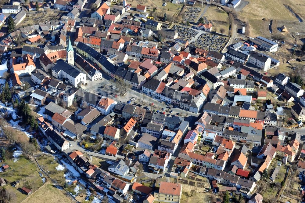 Bärnau aus der Vogelperspektive: Stadtansicht von Bärnau im Bundesland Bayern