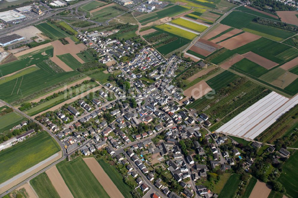 Luftaufnahme Koblenz Bubenheim - Stadtansicht von Bubenheim, einem Stadtteil von Koblenz in Rheinland-Pfalz