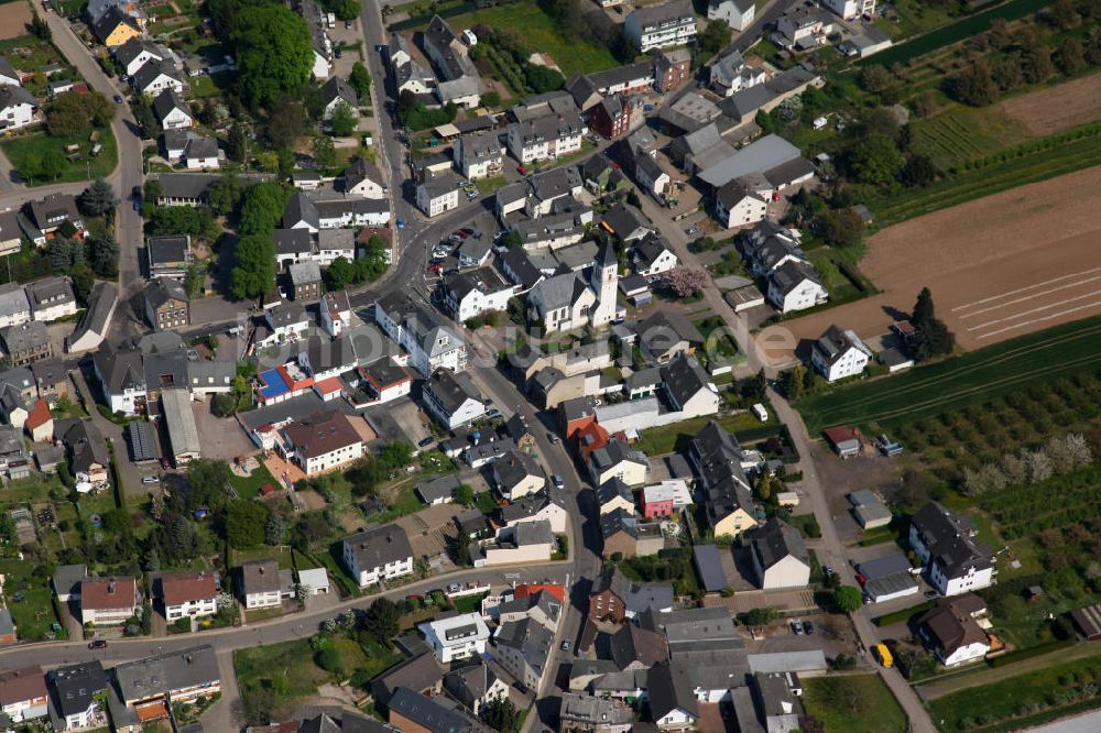 Koblenz Bubenheim von oben - Stadtansicht von Bubenheim, einem Stadtteil von Koblenz in Rheinland-Pfalz