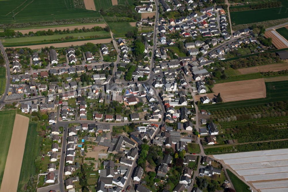 Koblenz Bubenheim aus der Vogelperspektive: Stadtansicht von Bubenheim, einem Stadtteil von Koblenz in Rheinland-Pfalz