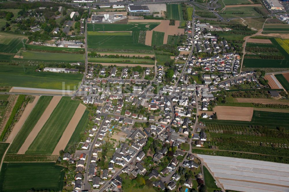 Luftbild Koblenz Bubenheim - Stadtansicht von Bubenheim, einem Stadtteil von Koblenz in Rheinland-Pfalz