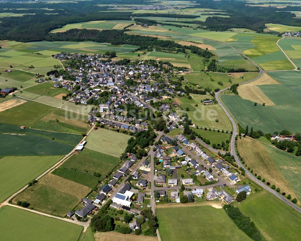 Buch von oben - Stadtansicht von Buch im Bundesland Rheinland-Pfalz