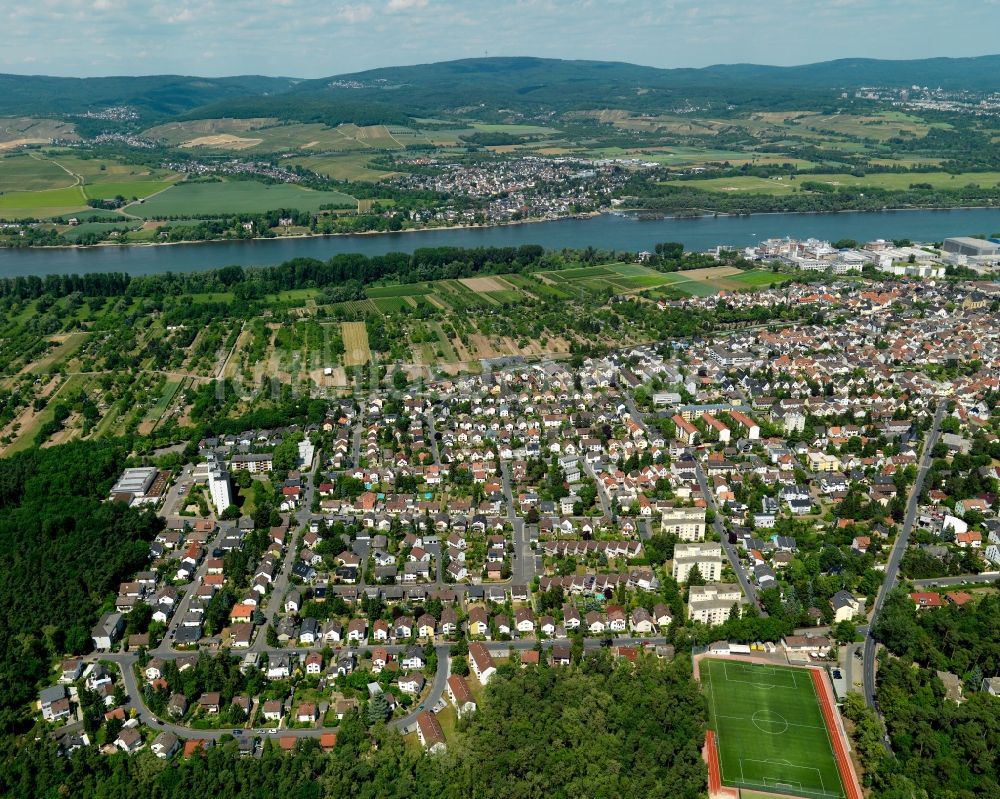 Luftbild Budenheim - Stadtansicht von Budenheim im Bundesland Rheinland-Pfalz