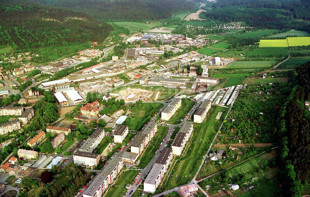 Burg / Sachsen - Anhalt von oben - Stadtansicht von Burg.