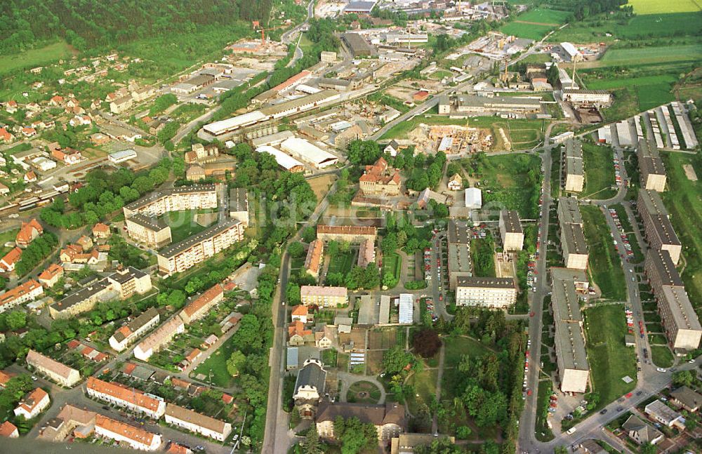 Burg / Sachsen - Anhalt von oben - Stadtansicht von Burg.