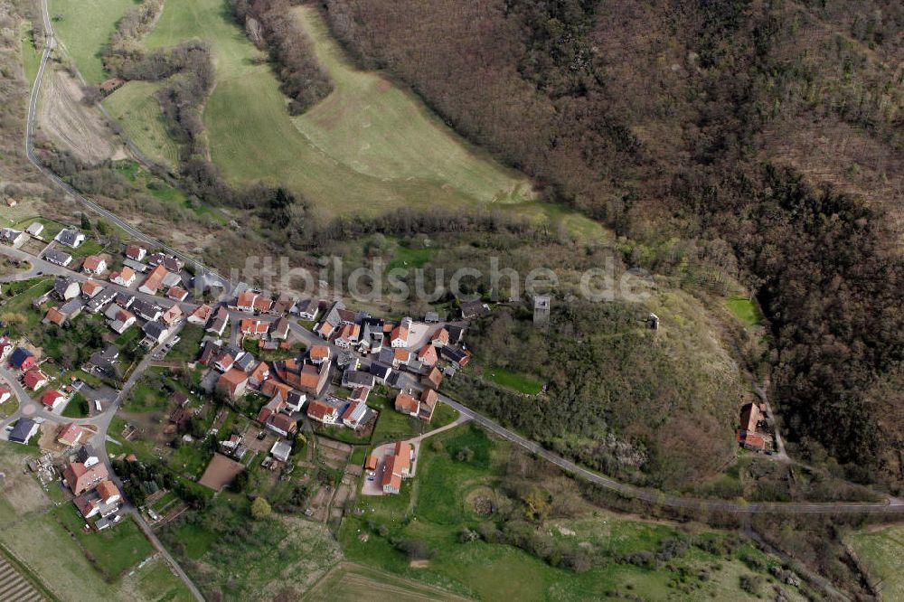 Luftbild Burgsponheim - Stadtansicht Burgsponheim