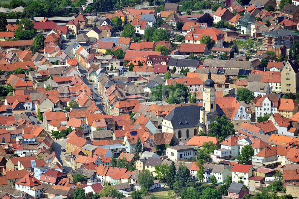 Buttstädt von oben - Stadtansicht von Buttstädt in Thüringen