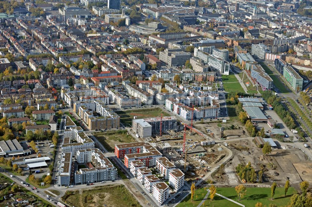 Karlsruhe aus der Vogelperspektive: Stadtansicht City Park Karlsruhe