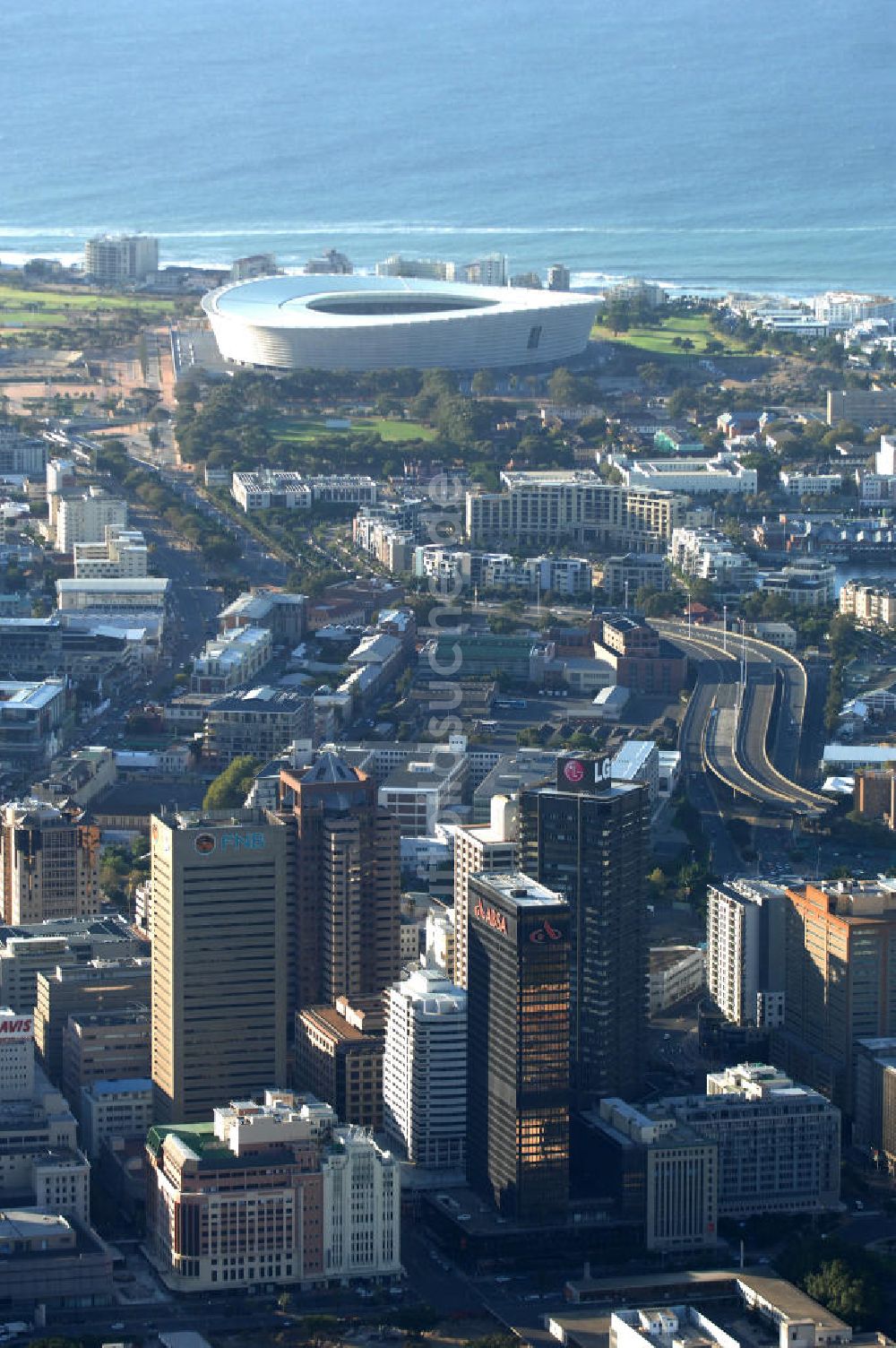 Kapstadt / Cap Town von oben - Stadtansicht / Cityscape Kapstadt / Cap Town in Südafrika / South Africa