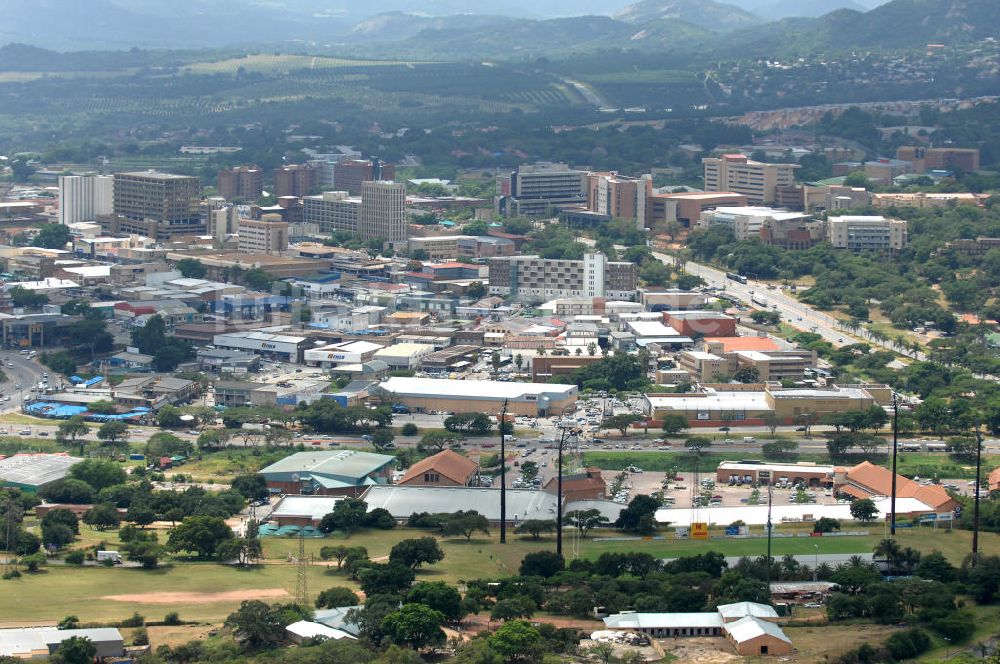 Luftaufnahme Nelspruit - Stadtansicht / Cityscape von Nelspruit in Südafrika / South Africa