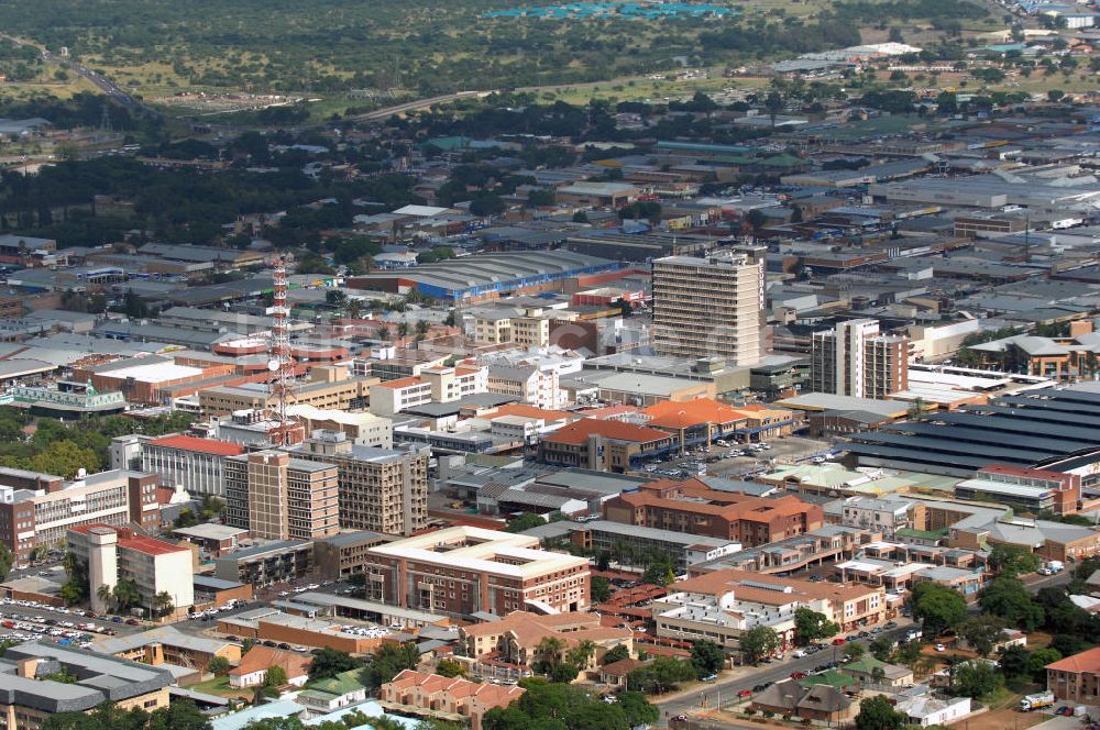 Luftaufnahme Polokwane - Stadtansicht / Cityscape von Polokwane in Südafrika / South Africa