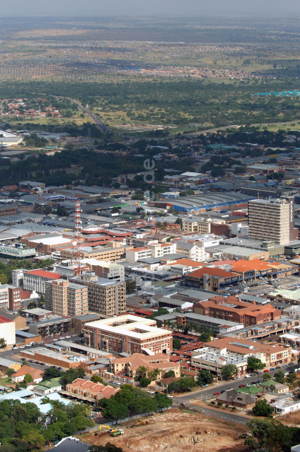 Polokwane von oben - Stadtansicht / Cityscape von Polokwane in Südafrika / South Africa