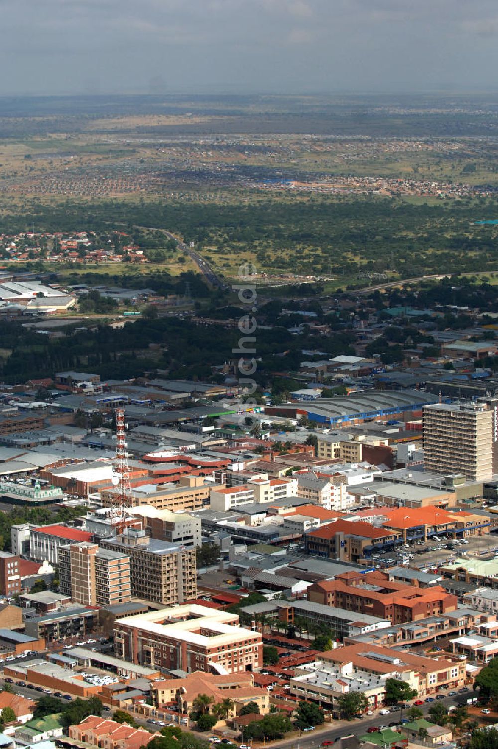 Polokwane aus der Vogelperspektive: Stadtansicht / Cityscape von Polokwane in Südafrika / South Africa