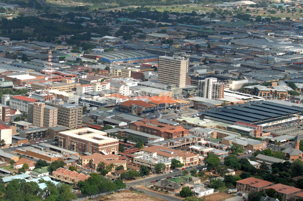 Luftaufnahme Polokwane - Stadtansicht / Cityscape von Polokwane in Südafrika / South Africa