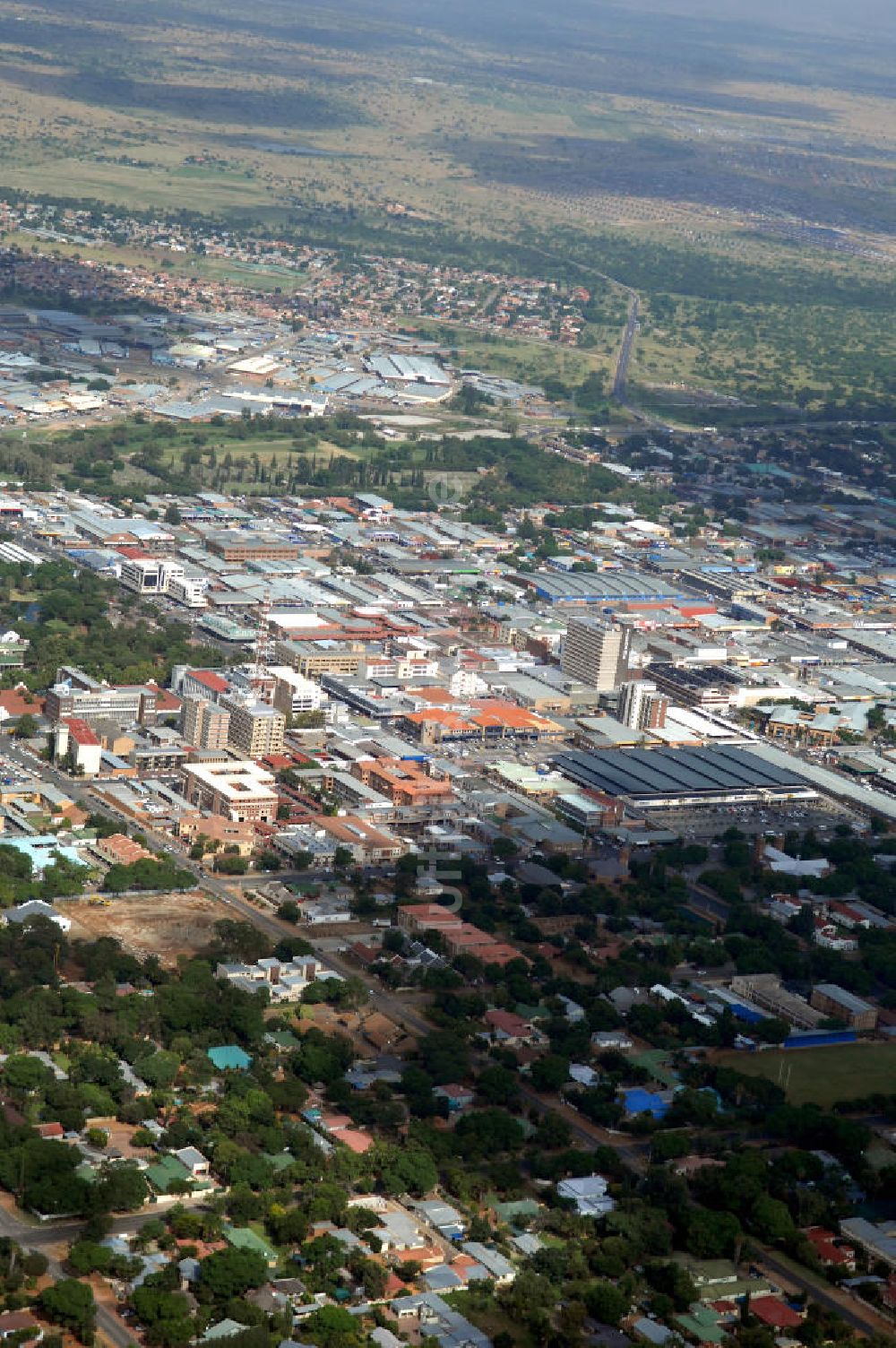 Luftaufnahme Polokwane - Stadtansicht / Cityscape von Polokwane in Südafrika / South Africa