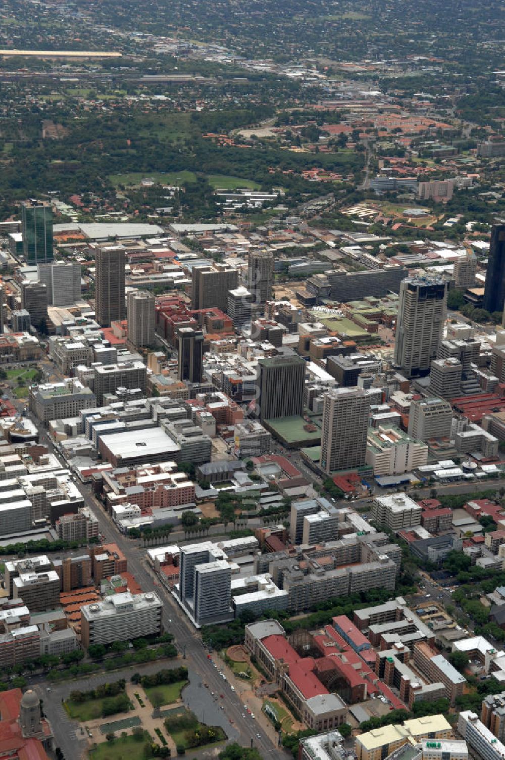 Luftaufnahme Pretoria - Stadtansicht / Cityscape von Pretoria Südafrika / South Africa