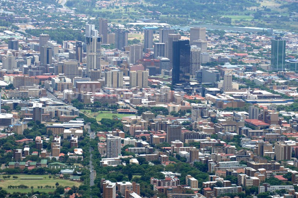 Pretoria aus der Vogelperspektive: Stadtansicht / Cityscape von Pretoria Südafrika / South Africa